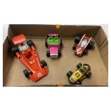 Flat of Vntg Car Toys