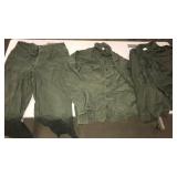 Military clothes.  Pants. 2 shirts.