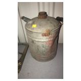 Galvanized. Gasoline Can with pour spout. Metal