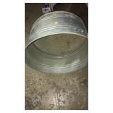Galvanized wash tub.