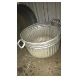 Galvanized Metal tub.