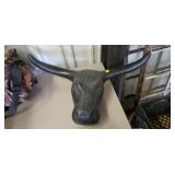 Decorative Black Plastic Bull Head