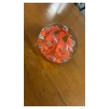 Vintage Joe St Clair Floral Paperweight