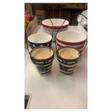 American Decor - 3 bowls & 2 Candles