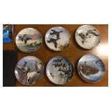 6 collectors plates. "Ducks Taking Flight"