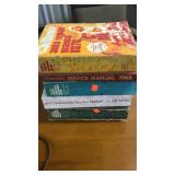 Lot of 5 auto repair service manuals.