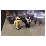 Camel lot. Salt & Pepper shakers & 4 drinking