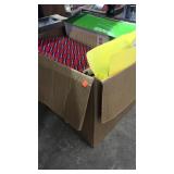 Large box of misc office supplies.