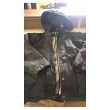 Haggar black jacket/ coat.  Hood. XXL.