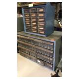 2 storage cabinets w/ drawers