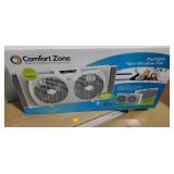 Comfort zone twin window fan