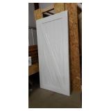 Barn Door: White, No Hardware, 84" x 42"
