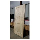 Wooden Door: No Hardware, Minor Damage (see