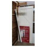 Barn Door with Installation Kit: Solid Wood,