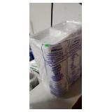 Package of 100 hinged lid foam carry put