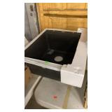 Sink basin with brackets