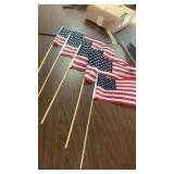 Lot of 5 American Flags
