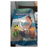 Pampers Splashers.  3 pkgs.  10/ pkg.  one size