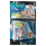 Pampers Splashers.  4 pkgs.  12/ pkgs all size S.