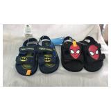 2 pair Marvel Comics sandals.  size Small.