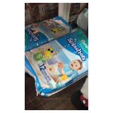 4 pkgs Pampers Splashers. 12/pkg. 
size S.