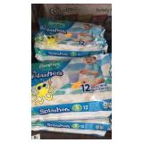 4 pkgs. pampers Splashers. 12/pkg. size S.