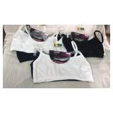 6 girls sports bras.  Size L/XL