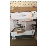 Threshold.  Adjustable stool.