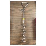 Dog / animal tie out. Ground screw.