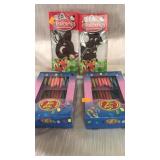 Lot of candy. Balmer chocolate.  Jelly belly