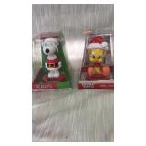 2 Christmas. Solar Bobble Heads.
