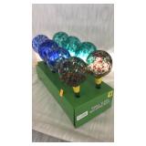 8 small watering globes/ bulbs.