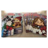 8 coloring / activity books.