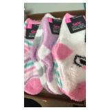 6 pairs cozy socks. Girls size 10.5-4