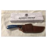 Alonzo knife with sheath
