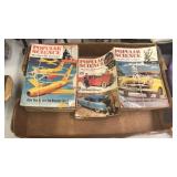 Old.  Vintage. Popular Science magazines.  Circa