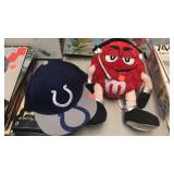 2 pc misc  colts cap & m&m plush.
