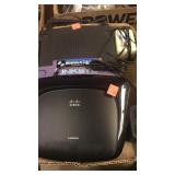 2 routers.  Linksys. &  CISCO.