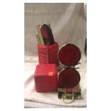 Road hazard reflectors.