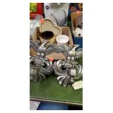 Eagle candle holders & misc