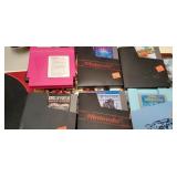 5 nintendo games and cleaner for console