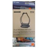 Dual wireless infrared hearing assistance system