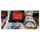 Manifold gauge set with carrying case