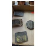 Flat of 4 belt buckles