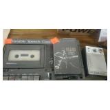 Cassette recorder, transistor radio, Elvis