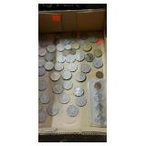 Flat if assorted coins