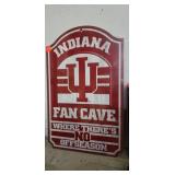 Indiana Hoosiers Fan Cave Sign