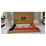 Marlboro Wooden Poker Box with Chips