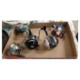 Lot of 5 Vintage Fishing Reels