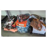 Group lot w/ baseball glove, nascar, fisher price